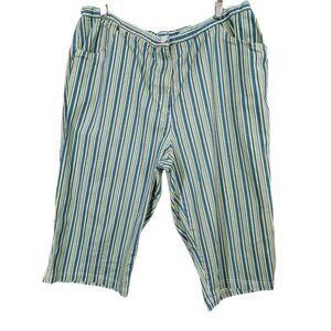 Vintage Copacabana petites size 22 striped Bermuda shorts